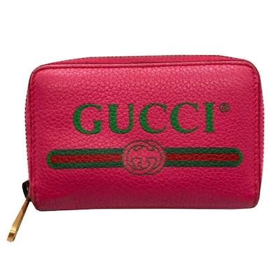 gucci print leather card case review|Gucci wallet with coin pouch.